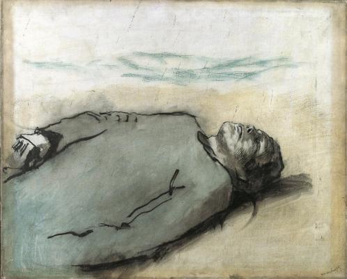 Mednyánszky László: Halott orosz katona, 1914-18